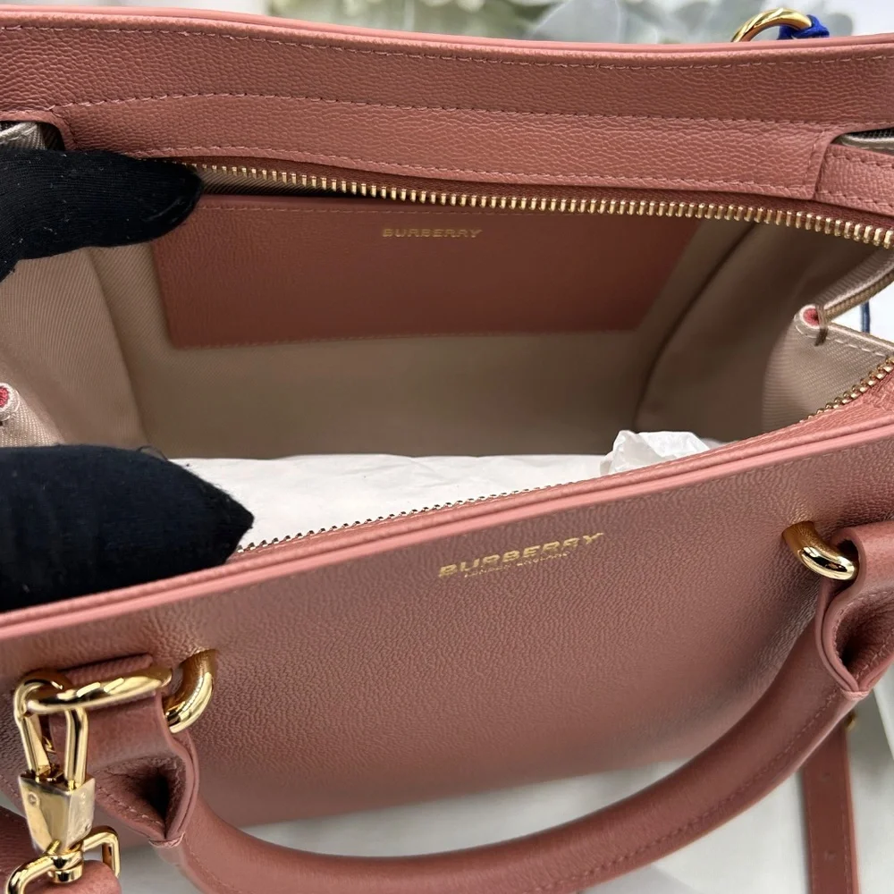 Women’s Burberry, mini top handle, satchel handbag, detachable shoulder strap - Picture 8 of 15